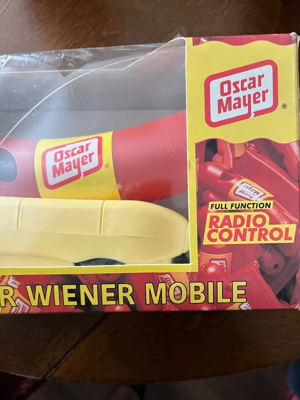 Kids Red & Yellow Wiener Mobile Toy